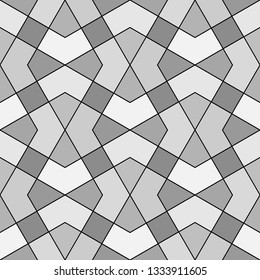 Squares, kites, polygons background.Grid wallpaper. Seamless pattern.Geometrical motif. Figures backdrop.Geometric ornament. Digital paper, textile print, web design, abstract. Vector artwork.
