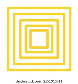 squares line geometric shape design icon isolated