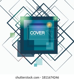 Squares lines, great design for any purposes. Abstract geometric background. Modern shape concept. Digital texture wallpaper. Abstract modern connect pattern
