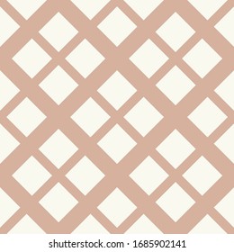 Squares on cream background. Seamless design.