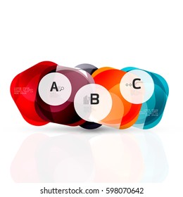 Squares on white with sample text. Geometric futuristic abstract background