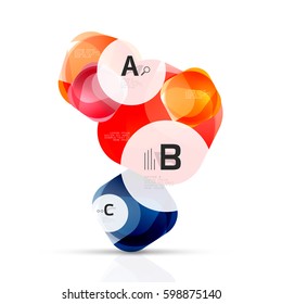 Squares on white with sample text. Geometric futuristic abstract background