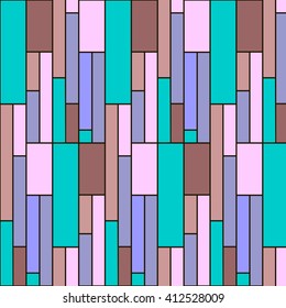 Squares pattern in abstract style. Nice colour tiles. Seamless abstract geometric colorful vector pattern for continuous replicate.