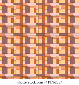 Squares pattern in abstract style. Nice colourfull tiles. Seamless abstract geometric colorful vector pattern for continuous replicate.