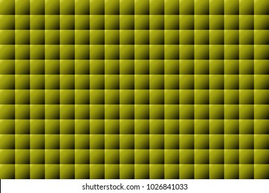 Squares Pattern in Modern Style. Seamless Geometric Pattern with Gradient. Rectangular Background with Convex Squares. Soundproof Surface. Square Background for Wallpaper, Illustration, Web Design.