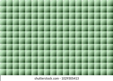 Squares Pattern in Modern Style. Seamless Geometric Pattern with Gradient. Rectangular Background with Convex Squares. Soundproof Surface. Square Background for Wallpaper, Illustration, Web Design.