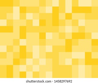 Squares pattern Vector illustration. Different shades og yellow, gold color