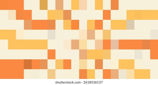 Squares pattern Vector illustration. Different shades og yellow, gold color eps10