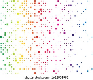 squares pixelated, block pixels random mosaic pattern / background. fusion checkered grid, mesh. shuffle, diffuse scatter squares. clutter matrix. geometric jumble texture. fragmentation vector art