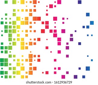 squares pixelated, block pixels random mosaic pattern / background. fusion checkered grid, mesh. shuffle, diffuse scatter squares. clutter matrix. geometric jumble texture. fragmentation vector art