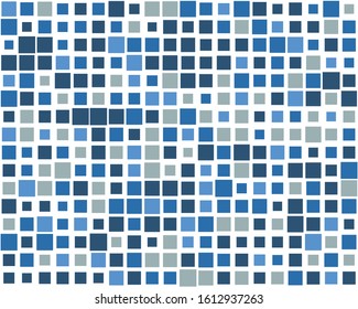 squares pixelated, block pixels random mosaic pattern / background. fusion checkered grid, mesh. shuffle, diffuse scatter squares. clutter matrix. geometric jumble texture. fragmentation vector art