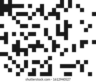 squares pixelated, block pixels random mosaic pattern / background. fusion checkered grid, mesh. shuffle, diffuse scatter squares. clutter matrix. geometric jumble texture. fragmentation vector art