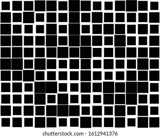 squares pixelated, block pixels random mosaic pattern / background. fusion checkered grid, mesh. shuffle, diffuse scatter squares. clutter matrix. geometric jumble texture. fragmentation vector art