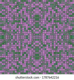squares pixels ornament with a pattern in colors