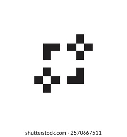 squares plus add target symbol icon vector 