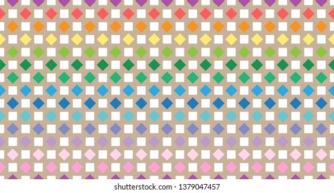 Squares points. Abstract geometric seamless pattern .Vector illustration.