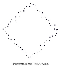 Squares random, scattered shapes element