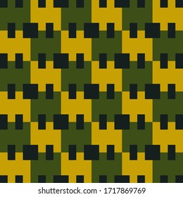 Squares, rectangles seamless pattern. Folk wallpaper. Checks, blocks ornate. Geometric background. Tribal motif. Ethnic ornament. Textile print, web design, geometry abstract. Geometrical vector.