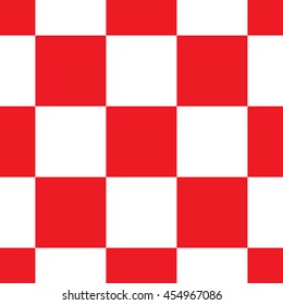 Squares red and white