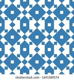 Squares, rhombuses, figures seamless pattern. Ethnic ornament. Geometric background. Checks, diamonds, pickets ornate. Tribal motif. Folk wallpaper. Textile print, abstract image. Vector artwork.