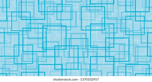 Squares. Scattered squares. Background of the frame. Square frames. Seamless background. Vector graphics