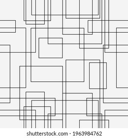 Squares seamless pattern. Vector same wallpaper with abstract squares.