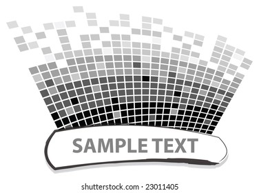 squares texture mono in vector