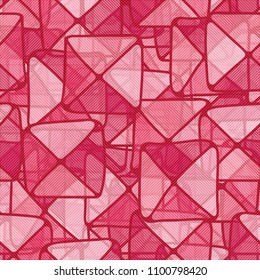 Squares and triangles. Seamless pattern. Camouflage texture. Diagonal stripes. Merry background.