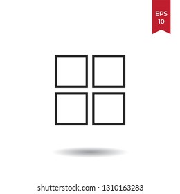 Squares vector icon