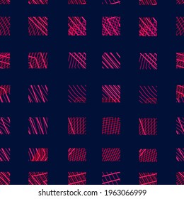 squares vector pattern red blue color structural digital illustration strict order cage stripes dashes flourish doodle irregular abstraction shape background