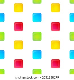 Square-shaped candies gemstones seamless pattern.