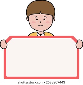 Square-shaped memo paper frame background