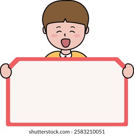 Square-shaped memo paper frame background