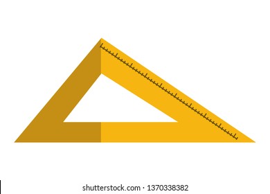 squaring rule tool isolated icon