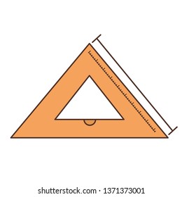 squaring rule tool isolated icon