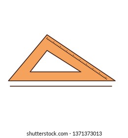 squaring rule tool isolated icon