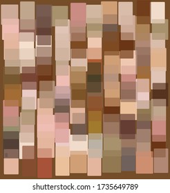 Squarish rectangular shapes random overlapping, creating shades of beige, modern abstract texture