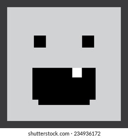 Squarish smiley face