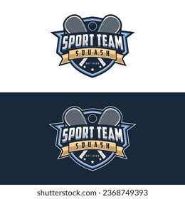 Squash badge logo in modern style, Vector illustration - Shutterstock ID 2368749393