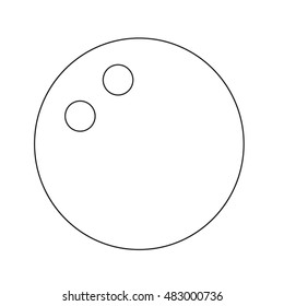 Squash Ball icon illustration design