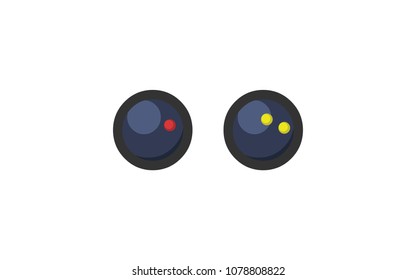 squash balls vector