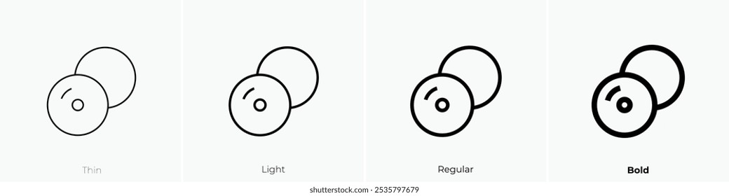 squash icon. Thin, Light Regular And Bold style design isolated on white background