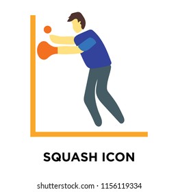 Squash icon vector isolated on white background, Squash transparent sign