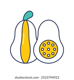 squash icon with white background vector stock illustration