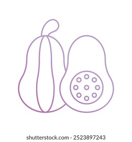 squash icon with white background vector stock illustration