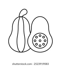 squash icon with white background vector stock illustration