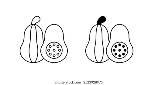 squash icon with white background vector stock illustration