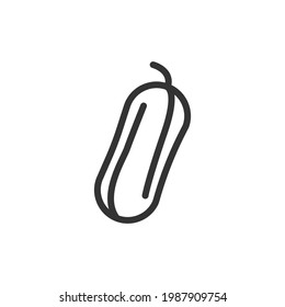 Icono de línea de squash. Símbolo web para web y aplicaciones. Diseño de firma en el estilo de contorno. Objeto de trazo de chispa.