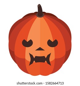 Squash pumpkin icon. Isometric of squash pumpkin vector icon for web design isolated on white background