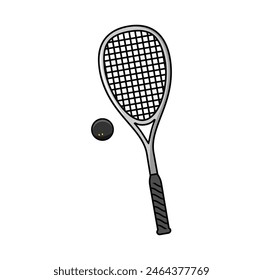 Squash Racket Design Illustration vector eps format , suitable for your design needs, logo, illustration, animation, etc.